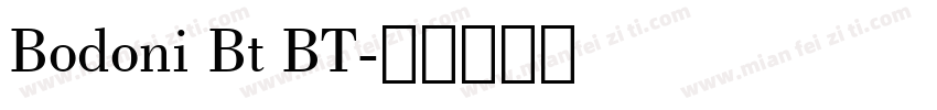 Bodoni Bt BT字体转换